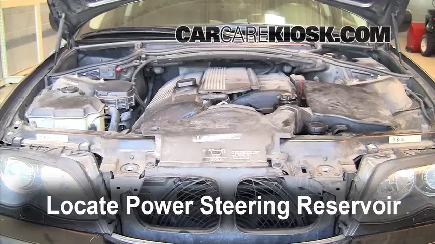 2002 BMW 325i 2.5L 6 Cyl. Sedan Power Steering Fluid Add Fluid
